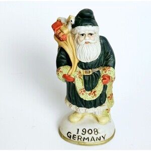 Memories Of Santa 1908 Christmas Germany Figurine 1986 St. Nicholas w Box VTG !